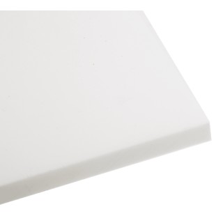 RS PRO White Polytetrafluoroethylene Plastic Sheet 300 mm x 300 mm x 10 mm 197-0073