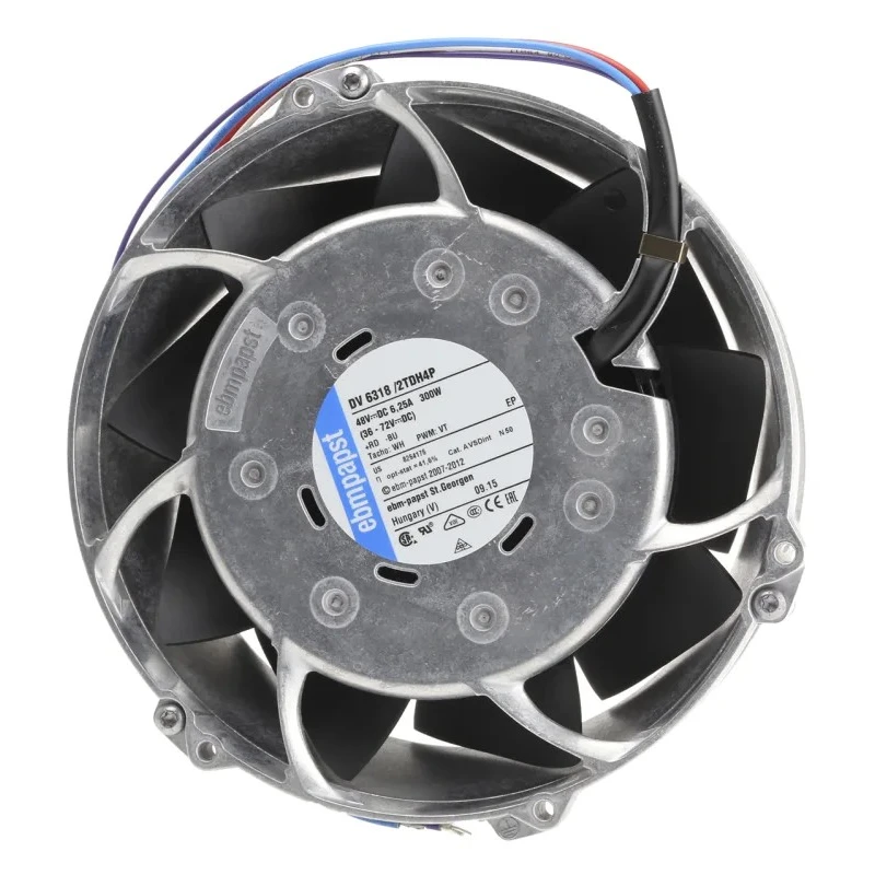 ebm-papst  DV 6300 TD - S-Force Series Axial Fan, 48V DC, 300W, 1050 m³/h, 6.25A Max, IP54, 172 mm Frame Size