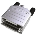 TE Connectivity ADK Series ABS Straight D-Sub Backshell 25 Way Strain Relief 2-2198617-5