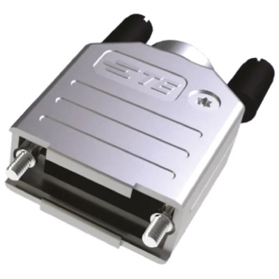 TE Connectivity ADK Series ABS Straight D-Sub Backshell 25 Way Strain Relief 2-2198617-5
