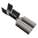TE Connectivity FASTON .250 Black Uninsulated Female Spade Connector Crimp 6.35 x 0.81 mm Tab Size 17 AWG to 13 2-160256-2