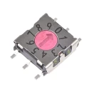 Hartmann Slotted Spindle Rotary Coded DIP Switch Surface Mount P25SMT101