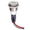 APEM Illuminated Push Button Switch Panel Mount Momentary SPDT White LED IP67 30 V dc AV9712F1020840K