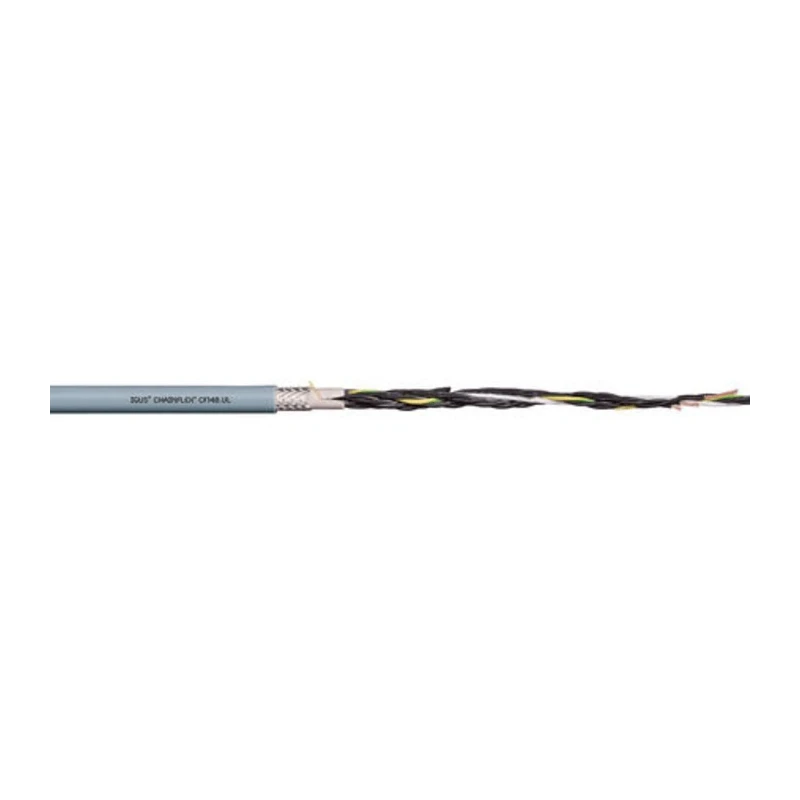 Igus Chainflex CF140.UL Screened Control Cable, 12 Cores, 0.25mm² 24 AWG, Thermoplastic Elastomer Sheath, 25 CF140.02.12.UL