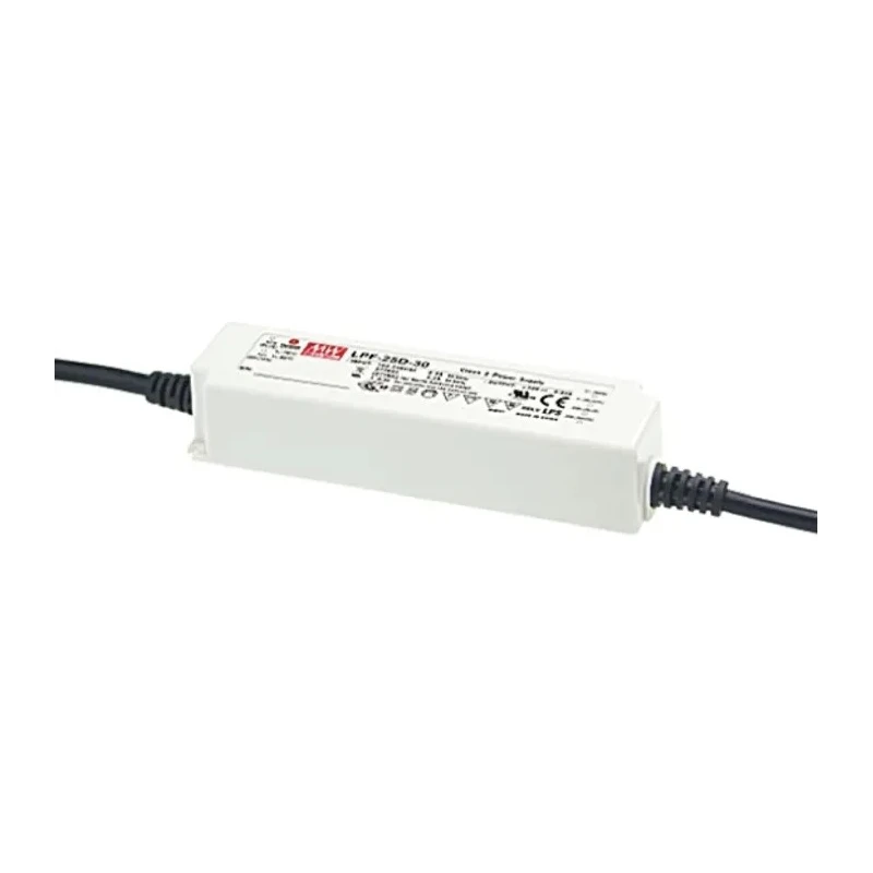 MEAN WELL IP67 Rated 5 Output 25.38W Dimmable LED Driver, 29.7V/54V, 470mA, 1 to 10 V PWM Resistance 