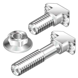 Bosch Rexroth M8 T-Head Bolt Connecting Component, Groove Size 10 mm, Galvanised Steel, Length 30mm 3842528721