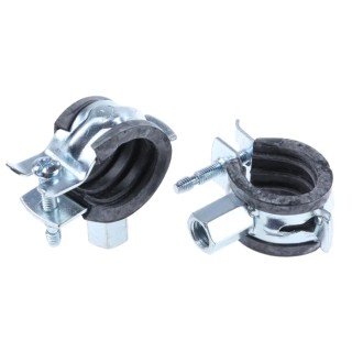 Unistrut Stainless Steel Silver Pipe Clamp Pipe Diameter 22mm PCH-2022