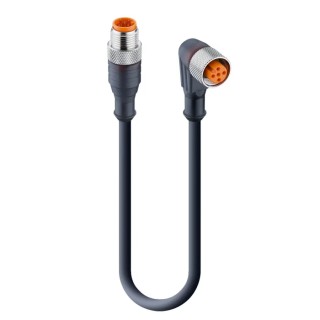 Lumberg Automation Male 5 way Straight to Female 5 way M12 Actuator Sensor Cable 5 m 60V 29634 RST 5-RKWT 5-228/5 M