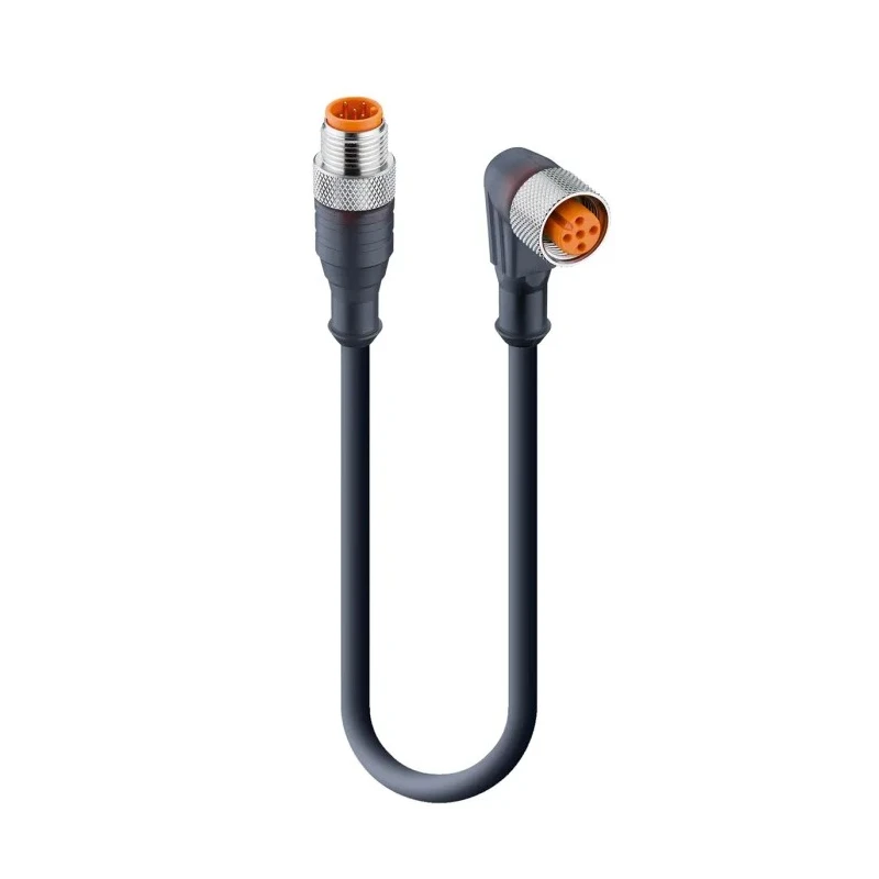 Lumberg Automation Male 5 way Straight to Female 5 way M12 Actuator Sensor Cable 5 m 60V 29634 RST 5-RKWT 5-228/5 M