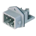 Hirschmann Industrial Power Connector 3P+PE Straight Male, IP54 Grey Housing, 16A, 400V, ST Series IP54