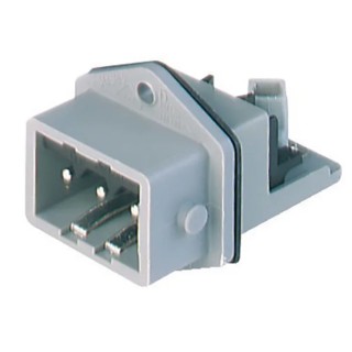 Hirschmann Industrial Power Connector 3P+PE Straight Male, IP54 Grey Housing, 16A, 400V, ST Series IP54
