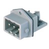 Hirschmann Industrial Power Connector 3P+PE Straight Male, IP54 Grey Housing, 16A, 400V, ST Series IP54