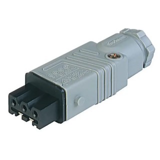 Hirschmann Industrial Power Connector, Rated at 16A 400V, IP54 Grey Cable Mount, 3P+E, ST Series IP54