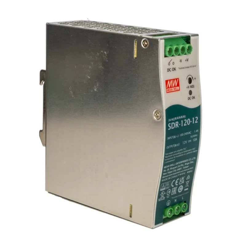 Mean Well Switched Mode DIN Rail Power Supply 12 V 10 A 120 W SDR-120-12