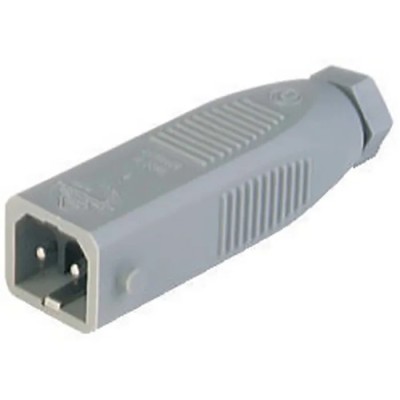 Hirschmann ST IP54 Grey Industrial Power Connector 2P+PE, 16A, 230V, Cable Mount, Straight IP54
