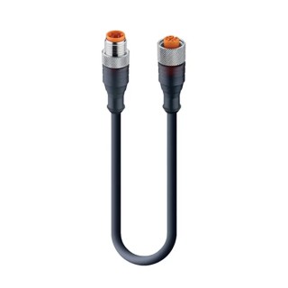 Lumberg Automation Male 4 Way Straight to Female 4 Way Straight Sensor Actuator Cable 300mm 230V 11821 RST 4-RKT 4-225/0,3 M