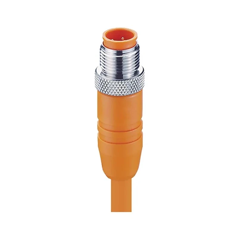 Lumberg Automation Sensor Actuator Cable Male 4 Way Straight to Female Unterminated PVC Jacket Orange 2m 12087 RSTS 4-182/2 M
