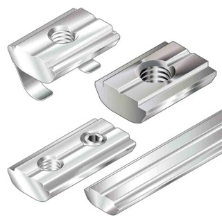 Bosch Rexroth Sliding Block Swivel-In Connecting Component for Strut Profile 30 mm, Groove Size 8 mm 3842547823
