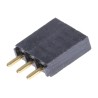 Samtec PCB Socket, 3 Contacts, 1 Row, 2.54 mm Pitch, Phosphor Bronze Contact Material, Gold Plated, 6.9A SSW-103-01-G-S