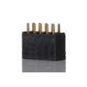 Samtec SSW Series 5-Contact 2 Row 2.54 mm Pitch Straight Through Hole PCB Socket 465V AC 4.7A Current Rating SSW-105-01-G-D