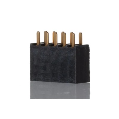 Samtec SSW Series 5-Contact 2 Row 2.54 mm Pitch Straight Through Hole PCB Socket 465V AC 4.7A Current Rating SSW-105-01-G-D
