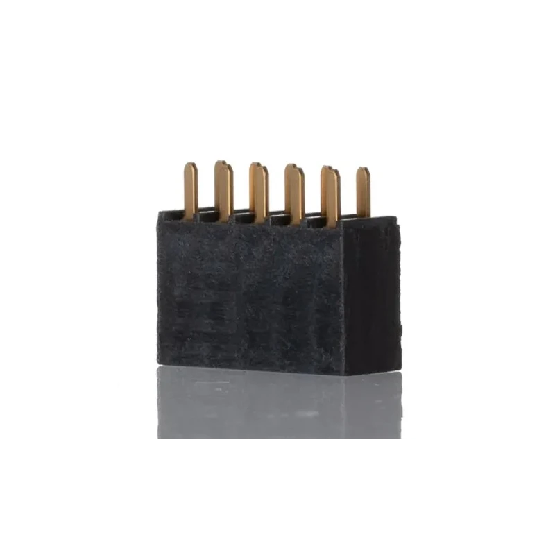 Samtec SSW Series 5-Contact 2 Row 2.54 mm Pitch Straight Through Hole PCB Socket 465V AC 4.7A Current Rating SSW-105-01-G-D