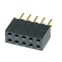 Samtec SSW Series Straight Through Hole PCB Socket 10-Contact 2 Row 2.54 mm Pitch Solder SSW-105-02-G-D