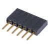 Samtec SSW Series Straight Through Hole PCB Socket, 6-Contact, 1 Row, 2.54 mm Pitch, Solder Termination SSW-106-02-G-S