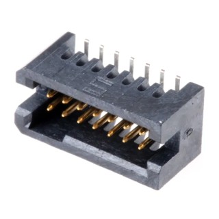 Samtec TFM Series Straight Surface PCB Header, 14 Contact 1.27 mm Pitch, 2 Row, Shrouded TFM-107-02-L-D