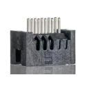 Samtec TFM Series Straight Through Hole PCB Header, 10 Contacts, 1.27 mm Pitch, 2 Row, Shrouded, 5A, Gold TFM-105-01-L-D