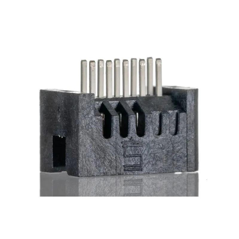 Samtec TFM Series Straight Through Hole PCB Header, 10 Contacts, 1.27 mm Pitch, 2 Row, Shrouded, 5A, Gold TFM-105-01-L-D