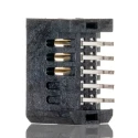 Samtec TFM Series Straight Through Hole PCB Header, 10 Contacts, 1.27 mm Pitch, 2 Row, Shrouded, 5A, Gold TFM-105-01-L-D