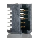 Samtec TFM Series Straight Through Hole PCB Header, 10 Contacts, 1.27 mm Pitch, 2 Row, Shrouded, 5A, Gold TFM-105-01-L-D