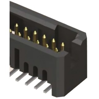 Samtec TFM Series Straight Surface PCB Header 20 Contacts 1.27 mm Pitch 2 Row Shrouded TFM-110-02-L-D
