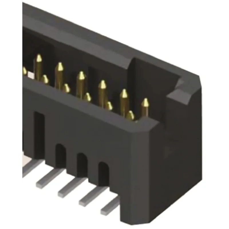 Samtec TFM Series Straight Surface PCB Header 20 Contacts 1.27 mm Pitch 2 Row Shrouded TFM-110-02-L-D