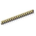 Samtec TMM Series Straight Through Hole Pin Header 8 Contacts 2 mm Pitch 2 Row Unshrouded TMM-104-01-G-D