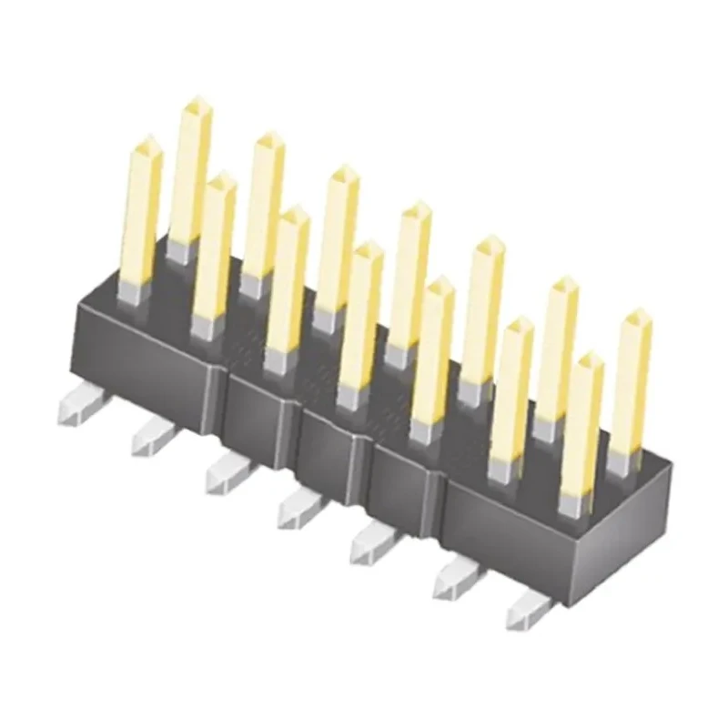 Samtec TSM Series Straight Surface Pin Header 14 Contacts 2.54 mm Pitch 2 Row Unshrouded TSM-107-02-L-DV