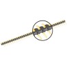 Samtec TMM Series Straight Through Hole Pin Header, 8 Contacts, 2 mm Pitch, 1 Row, Unshrouded TMM-108-01-G-S