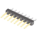Samtec Right Angle Surface Pin Header, 8 Contacts, 2.54 mm Pitch, 1 Row, Unshrouded TSM-108-02-L-SH