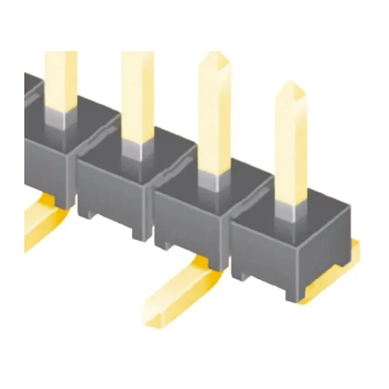 Samtec TMM Series Straight Surface Pin Header 10 Contacts 2 mm Pitch 1 Row Unshrouded TMM-110-01-G-S-SM