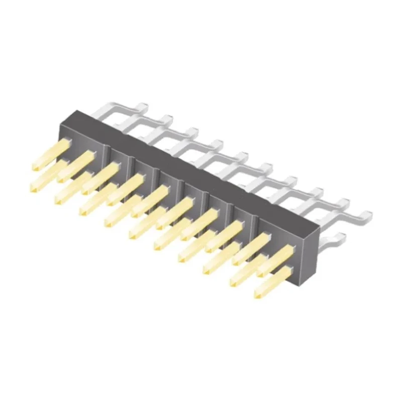 Samtec TSM Series Right Angle Surface Pin Header 20 Contacts 2.54 mm Pitch 2 Row Unshrouded TSM-110-01-L-DH