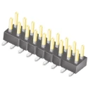 Samtec TSM Series Straight Surface Pin Header 18 Contacts 2 Row 2.54 mm Pitch Unshrouded TSM-109-01-L-DV