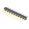 Samtec TSM Series Right Angle Surface Pin Header 10 Contacts 2.54mm Pitch 1 Row Unshrouded TSM-110-02-L-SH