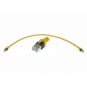 HARTING RJ45 Cat6 Ethernet Cable RJ45 Male to RJ45 Male 5 m, Yellow Shielded Polyurethane Jacket 09474747115
