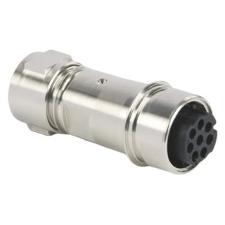 Bulgin Buccaneer 6000 Series Circular Connector Cable Socket 8 Contacts Female IP68 IP66 IP69K PXM6011/08S/CR/0709/SN