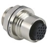 Bulgin Buccaneer 6000 Series Circular Connector, 16 Contacts, Front Mount, Socket, Female, Nickel Housing PXM6012/16S/CR