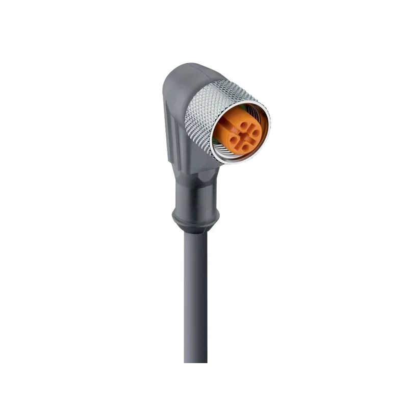 Lumberg Automation Female 4-Way Right Angle to Unterminated Free End Sensor Actuator Cable 3m 30V 44140 RKWT/LED P 4-225/3 M