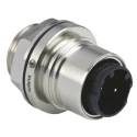 Bulgin Industrial Circular Connector 2 Contacts Front Mount Plug Male 277V 16A IP66, IP68, IP69K Buccaneer PXM6012/02P/ST