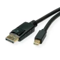 Roline Male Mini DisplayPort to Male DisplayPort DisplayPort Cable 1 m 11.04.5814-20