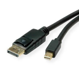 Roline Male Mini DisplayPort to Male DisplayPort DisplayPort Cable 1 m 11.04.5814-20